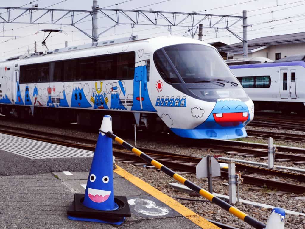 cute funny train face Japan