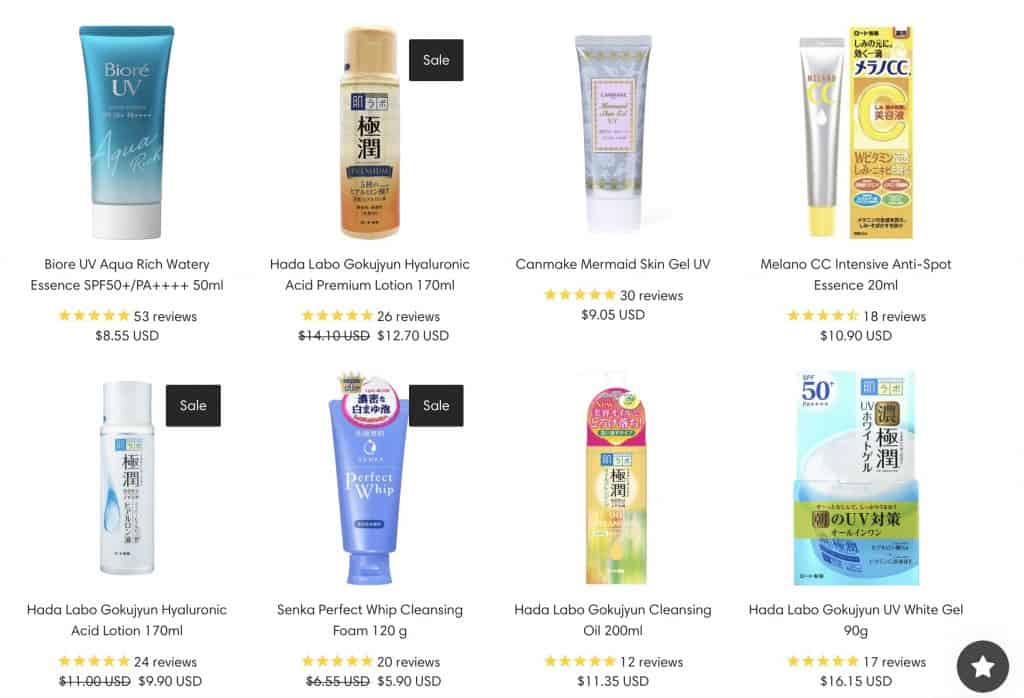 japanese skincare products from Kokoro Japan