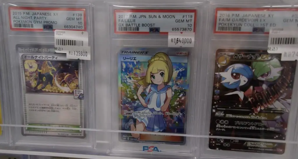 Pokemon cards in Tokyo