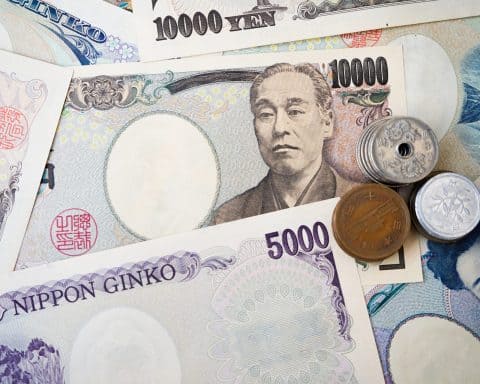 close up japanese yen bills