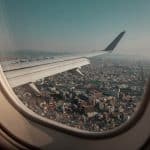 Japan flight out window