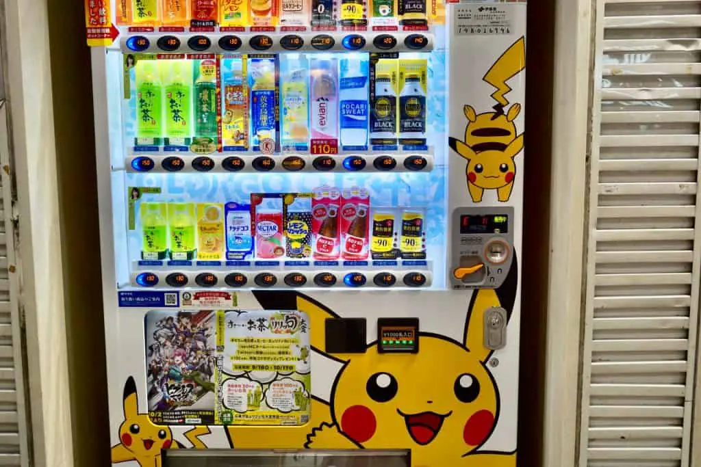 pokemon vending machine Japan