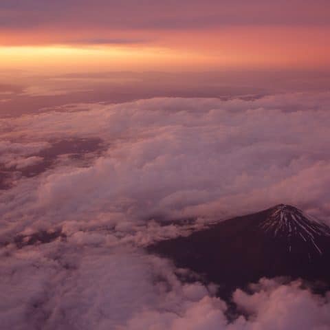 Fuji mountain sunrise