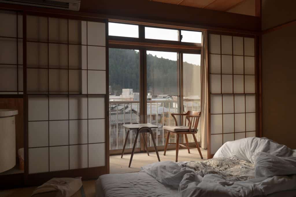 japan futon on floor