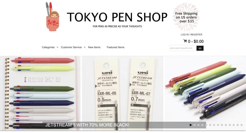 japanese pen website