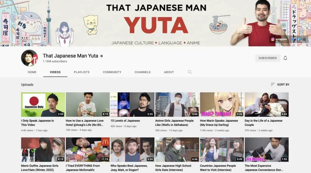 Best Japanese YouTube channels