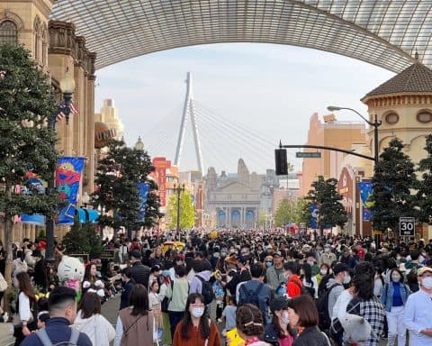Universal studios Japan crowd