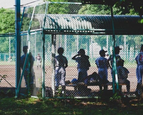 Japanese baseball game highschool